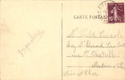 CPA Ouistreham the two piers Lighthouse Lighthouse