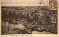 CPA Ouistreham View taken of the Lighthouse headlight