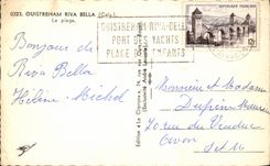 CPA Ouistreham Riva Bleated the beach