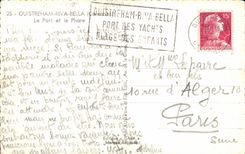 CPA Ouistreham Riva Bleated the port and the Lighthouse headlight