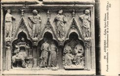 CPA Auxerre Kirche-Saint-Etiennewestliche Front-Unterseite der zentralen Tur (13)