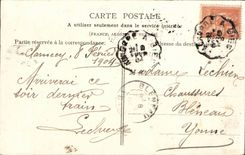 CPA Clamecy the church Saint Martin