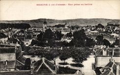 Beaune CPA Seen from in balloon