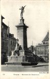 CPA Troyes Monument of the benefactors
