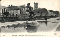 Troyes CPA Public garden of the Prefecture the abduction by Suchelet