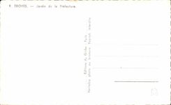 CPSM Troyes Garden of the prefecture