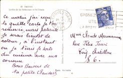 CPSM Troyes Garden of the prefecture and St Urbain