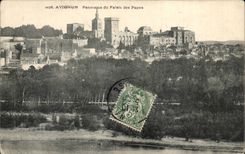 CPA Avignon Panorama des Gaumens der Papste