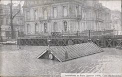 CPA Paris Inondations January 1910 Raw of the Seine Parks Invalides