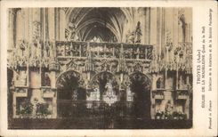 Troyes CPA Church of the Madeleine Jube of the nave