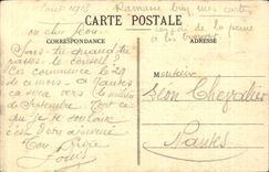 Troyes CPA Boulevard Gambetta Argence Fountain and circus