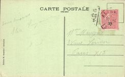 CPA Allevard les Bains the end of the world Footbridge on Breda