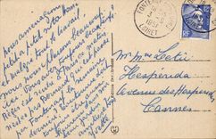 CPA Fontenay on Loing Old post office