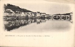CPA Montereau Seen from on Surville and the bridge of the Seine
