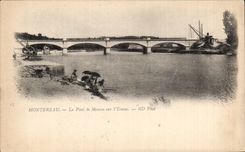 CPA Montereau the bridge of Moscow on Yonne