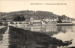 CPA Montereau Yonne and the Surville hillock
