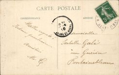 CPA Larchant Surroundings of Nemours Turn of the church St Mathurin