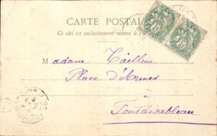 CPA Nanteau on Lunain Effect of snow