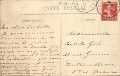 CPA Soups a corner on Loing