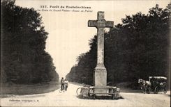 CPA Drill of Fontainebleau the cross of the large Huntsman