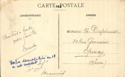 CPA Camp of Sissonne the feeding trough Militaria Horse