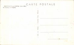 CPA Montigny on Loing Loing and the church