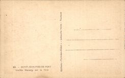 CPA Saint Jean Foot of Port Old women houses on Nive