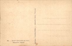 CPA Saint Jean foot of Port Floquet Monument