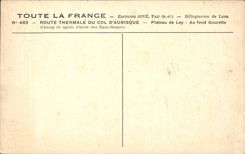 CPA thermal Road of the collar of Aubisque Plate of Ley At the Gourette bottom