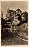 CPA Auxerre Abtei-deutsche Str und altes Haus setzt Billhook
