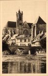Moret sur Loing CPA Maison sauvee la porte de Bourgogne et l'eglise