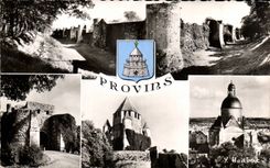 CPSM Layered branches walls the door Saint Jean the tower of Cesar the church Saint Quiriace