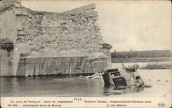 CPA the bridge of TRilport Car of German requisition in the Marne