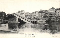 CPA the bridge of Lagny