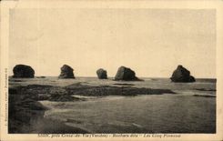 CPA Sion Abschluss Croix de Vie Felsen bekannt als funf Pineal