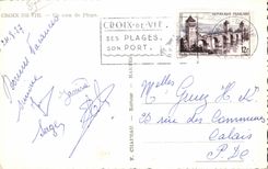 CPA Croix de Vie eine Ecke des Strandes