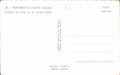 CPSM Fontenay the Count the town hall and the public garden