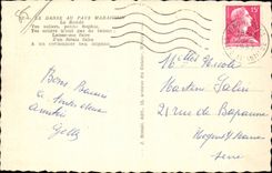 CPA Tanz mit dem Land maraichin das runde Folklore-Kostum