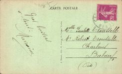 Landarbeiter CPA mit dem kleinen Gehen des Maraichin Landes zum angemessenen Folklore-Kostum