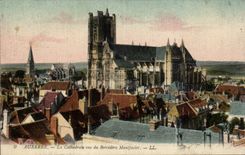 CPA Auxerre die Kathedrale gesehen von der Manifacier Veranschaulichung