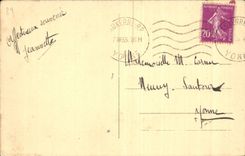 CPA Auxerre Kirche Saint Germain und altes Haus