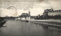 CPA Auxerre die Ansicht vertreten von der Brucke des kleinen Aufsatzes