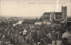 CPA Auxerre die Ansicht vertreten vom Glockeaufsatz von Saint Germain