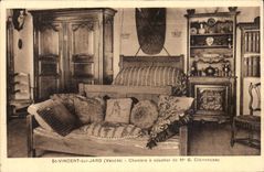 CPA Str Vincent von Jard Chambre muss von Herrn G Clemenceau schlafen