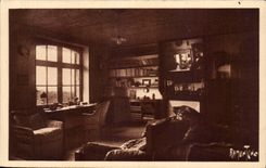 CPA das Bretterbude der Clemenceau Raum-Arbeitstabelle angesichts des Meeres