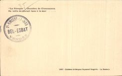 CPA das Bretterbude der Clemenceau Raum-Arbeitstabelle angesichts des Meeres