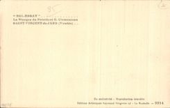 CPA Str Vincent von Jard das Bretterbude von schonem Clemenceau Essat