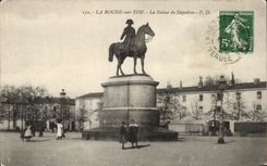 CPA the Rock on Yon Statue of Napoleon