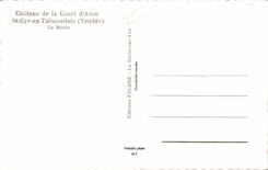 CPSM Schloss des Gerichtes von Aron Str Cyr in Talmondais das Museum