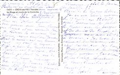 CPSM Croix de Vie der Strand und die Strasse der Gesims Volleyballkugel Volley Kugel